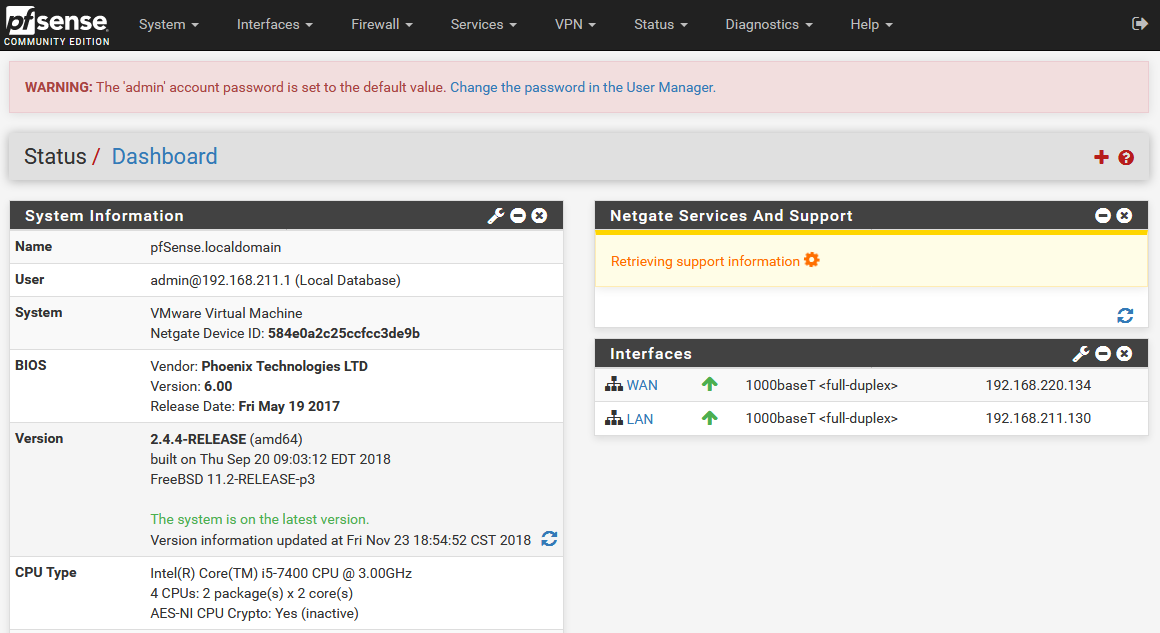 小白也会安装pfSense-2.4.4小白也会安装pfSense-2.4.4